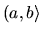 $ (a,b\rangle $