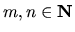 $m,n\in {\bf N}$