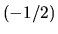 $(-1/2)$