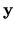 ${ \bf y}$