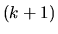 $(k+1)$