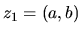$ z_1 =(a,b)$