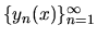 $\{ y_n(x) \}_{n=1}^{\infty}$
