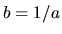 $b=1/a$