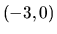 $(-3,0)$