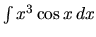 $\int x^3 \cos x\,dx$