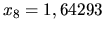 $x_8 = 1,64293$