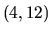 $(4,12)$