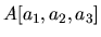 $A[a_{1},a_{2},a_{3}]$