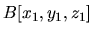 $B[x_1,y_1,z_1]$