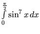 $\int\limits_0^{\frac{\pi}{2}} \sin^7 x\,dx$