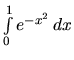 $\int\limits_0^1 e^{-x^2}\,dx$