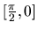 $[\frac{\pi}{2},0]$