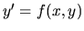 $ y^{\prime} =f(x,y)$