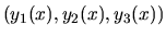 $(y_1(x),y_2(x),y_3(x))$