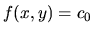 $f(x,y)=c_0$