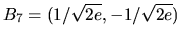 $B_7=(1/\sqrt{2e},-1/\sqrt{2e})$