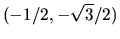 $(-1/2,-\sqrt{3}/2)$