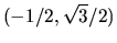 $(-1/2,\sqrt{3}/2)$