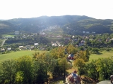 Pohľad na Štiavnicu od Horného kostola.