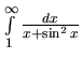 $\int\limits_{1}^{\infty} \frac{dx}{x + \sin^2 x}$