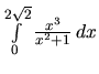 $\int\limits_{0}^{2 \sqrt{2}} \frac{x^3}{x^2+1}\,dx$